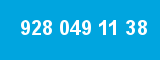 928 049 11 38 928 049 11 38